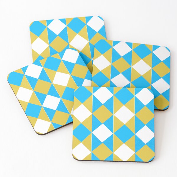 Item preview, Golden Blue Squares designed and sold by TondoMeander.