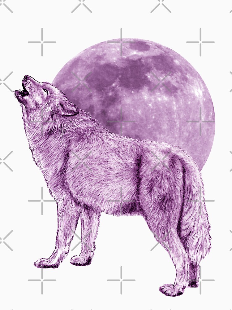 Purple Howling Coyote Tee