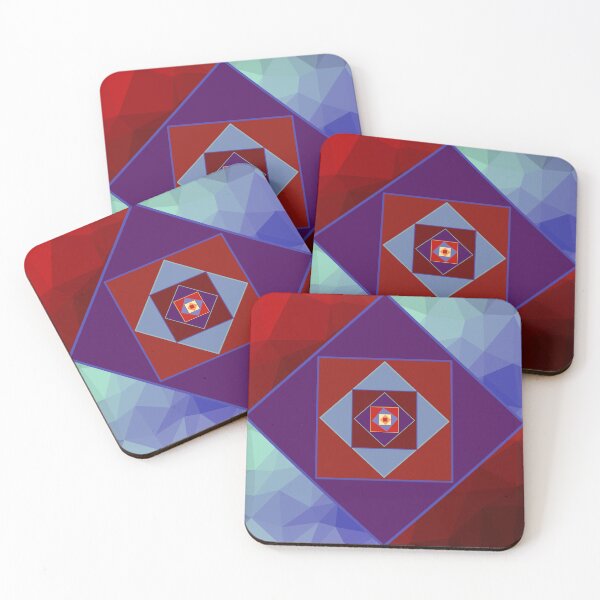 Item preview, Red and Blue Squares designed and sold by TondoMeander.