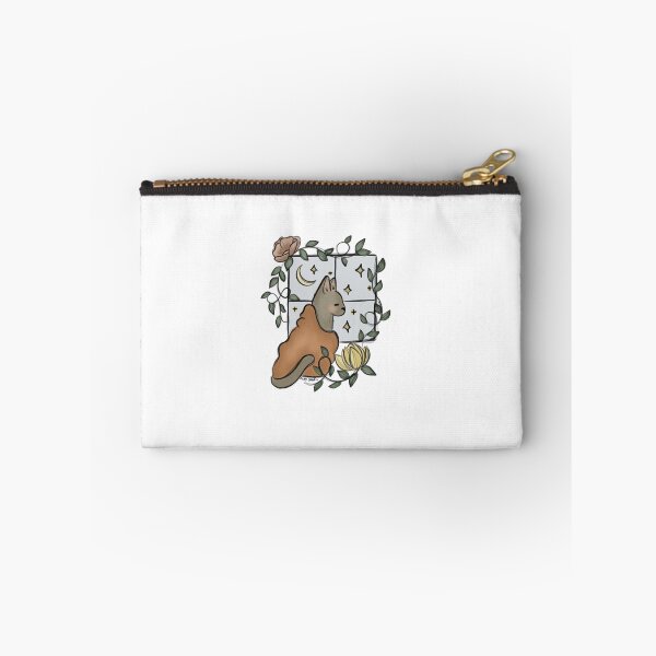 Item preview, Cat by the Window - Cozy Cat in Blanket - Floral Celestial Art designed and sold by CozySnailShop.
