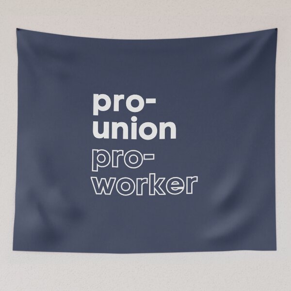 Item preview, pro-union_basic font_white text designed and sold by quinnhopp.