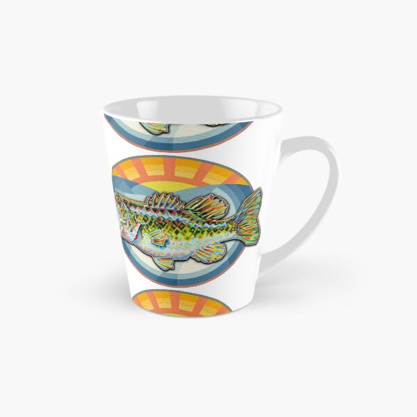Item preview, Abstract Largemouth Bass Design With Retro Color Background designed and sold by elfeather.
