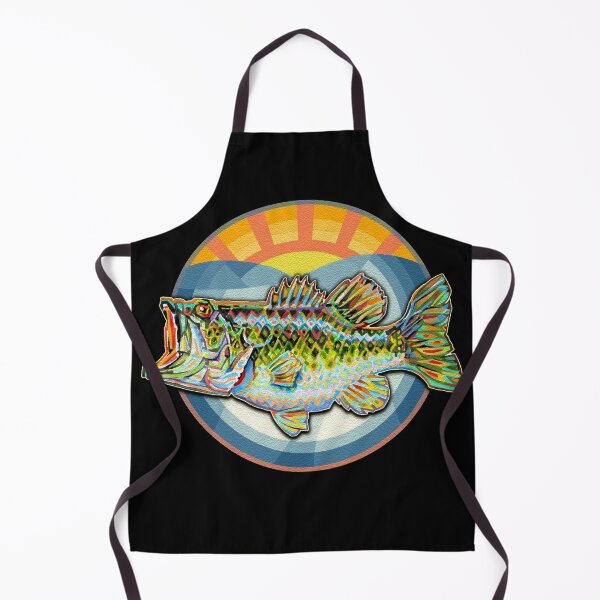 Item preview, Abstract Largemouth Bass Design With Retro Color Background designed and sold by elfeather.