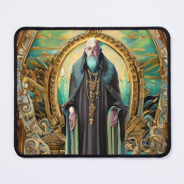 Item preview, Aleister Crowley The Great Beast of Thelema painted in a Surrealist and Impressionist style designed and sold by Ataraxia  Apparel.