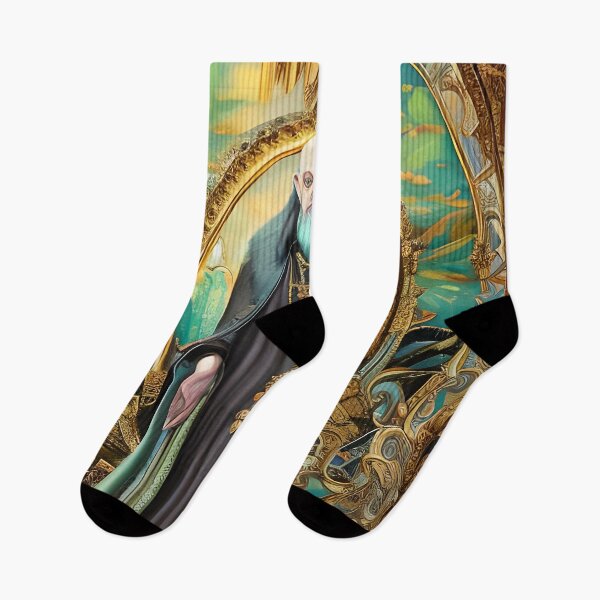 Item preview, Aleister Crowley The Great Beast of Thelema painted in a Surrealist and Impressionist style designed and sold by Ataraxia  Apparel.