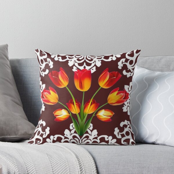 Item preview, Red and Yellow Vintage Tulip Bouquet designed and sold by Healio2.