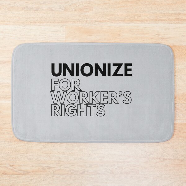 Item preview, unionize for workers rights_basic font 1_black text designed and sold by quinnhopp.