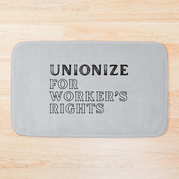 Item preview, unionize for workers rights_rough_black text designed and sold by quinnhopp.