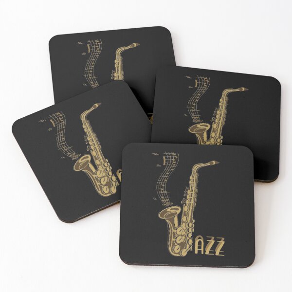 Jazz Music Gift For Jazz Lover Epic Sax Coasters (Set of 4)