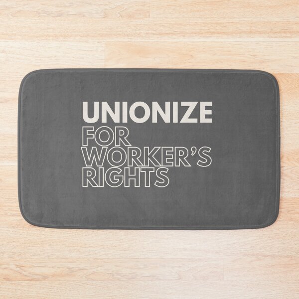Item preview, unionize for workers rights_basic font 1_white text designed and sold by quinnhopp.