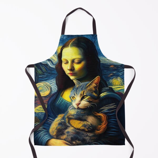 Item preview, Cat and Monalisa Van Gogh designed and sold by fbngodoi.