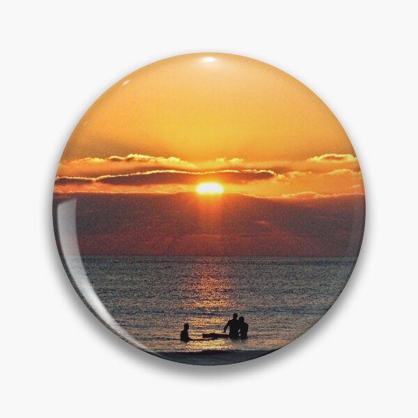 Item preview, Surfers Sunset Sunrise Sea Scenic Seascape designed and sold by Anna Lemos.