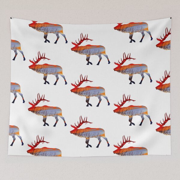 Item preview, Sunset elk  designed and sold by Saltypro.