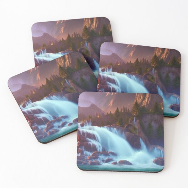 Item preview, Waterfall and mountains designed and sold by AllYouNeed99.