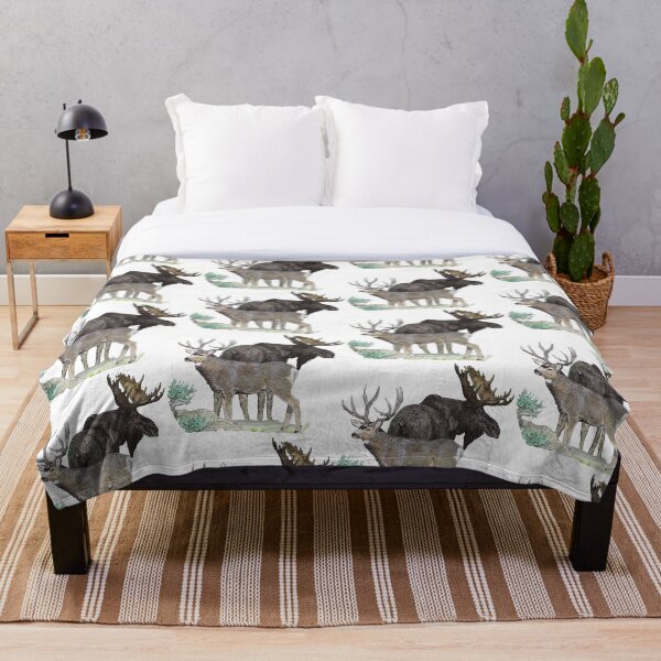 Item preview, Bull moose and mule deer buck designed and sold by Saltypro.
