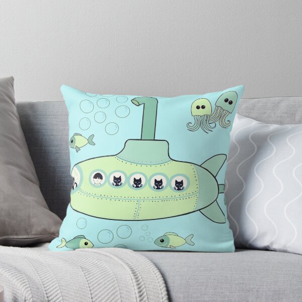 Item preview, Kitty green submarine adventure  designed and sold by QuirkyCatz.