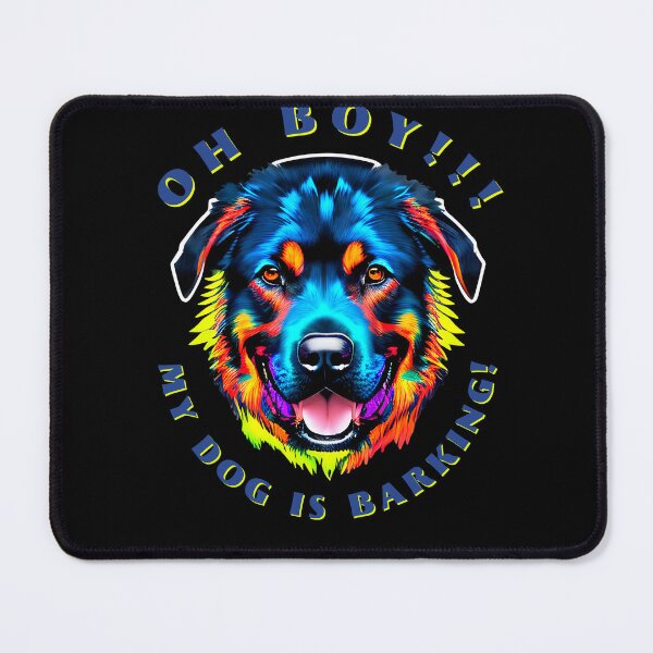 Item preview, Oh Boy My Dog Is Barking Colorful Rottie designed and sold by kubix81.