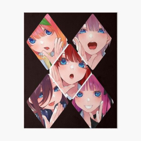 Nakano Quintuplets 5 Toubun no Hanayome Art Board Print for Sale