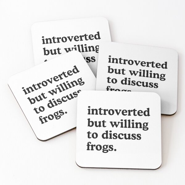 Item preview, Introverted But Willing To Discuss Frogs Frog Lover Humor designed and sold by allysmar.