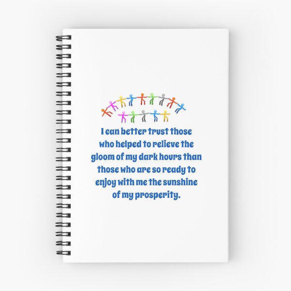 Item preview, I Can Trust Those Who Helped - Friendship Quote designed and sold by CrankyOldDude.