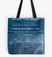 Civil War Maps 1906 War maps and diagrams Inverted Tote Bag