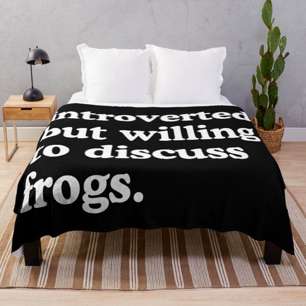 Item preview, Introverted But Willing To Discuss Frogs Frog Lover Humor designed and sold by allysmar.