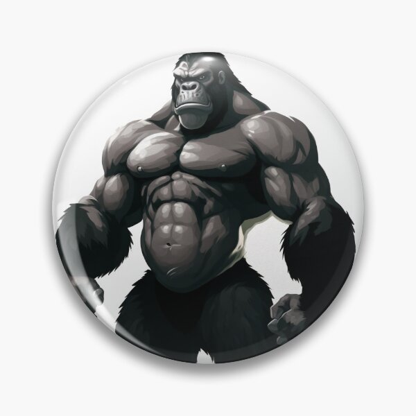 Item preview, Mountain Gorilla Ripped Strong Gorilla Silverback  designed and sold by Brockinator.