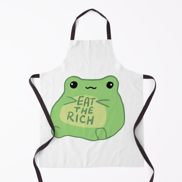 Item preview, Eat the rich frog - funny cute green frog designed and sold by Tanuja  Sharma.