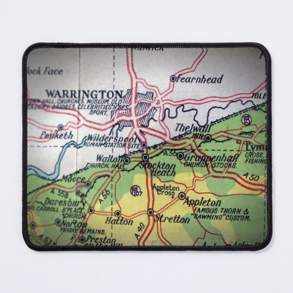 Item preview, Old South Warrington villages map designed and sold by Local gifts from HotpixUK .