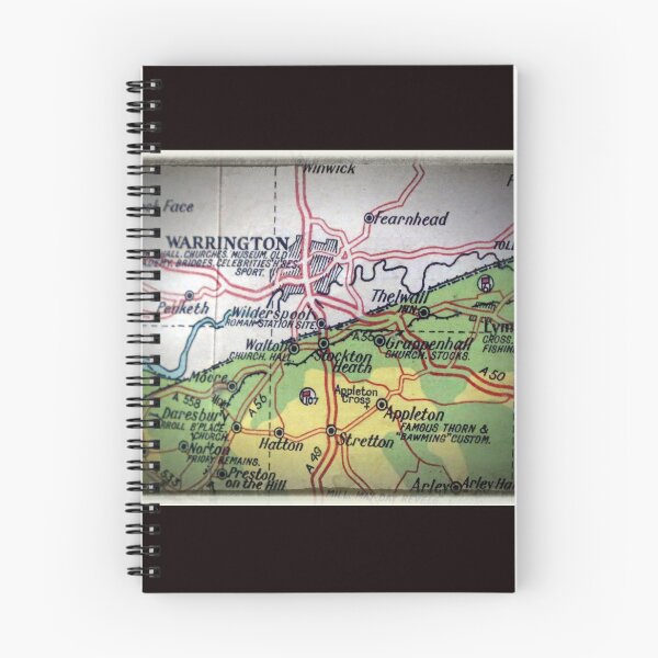 Item preview, Old South Warrington villages map designed and sold by Local gifts from HotpixUK .