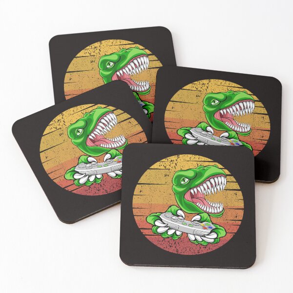 Item preview, Dino gamer t-shirt - gamer shirt - dinosaur shirt designed and sold by Abdo73.