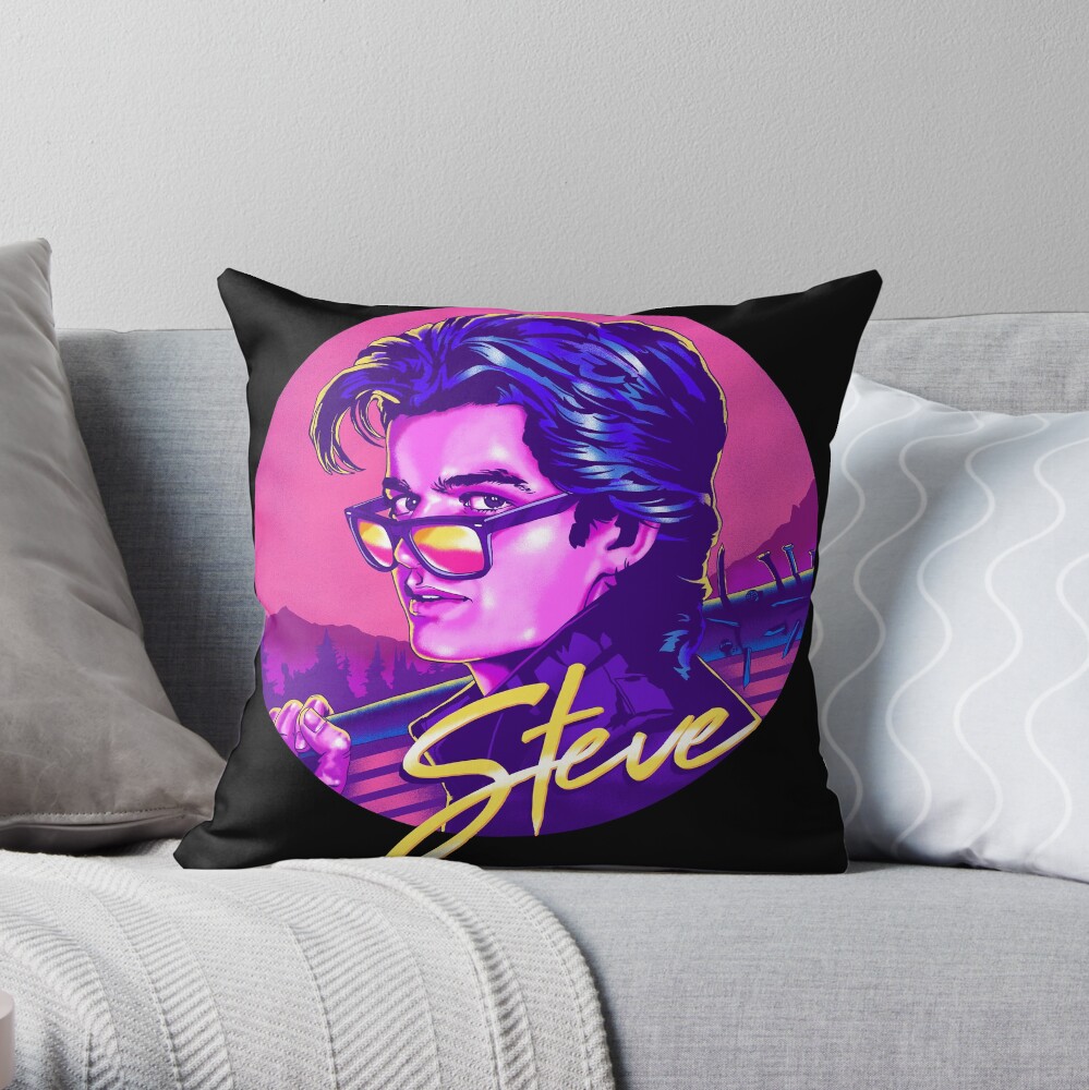 Stranger Things Steve Harrington | Available on Mask Throw Pillow