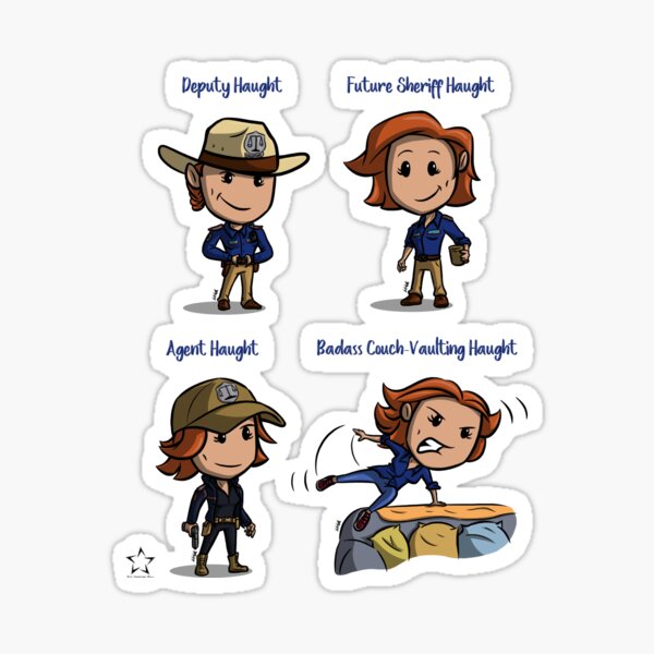 Haught Uniform Evolution Sticker