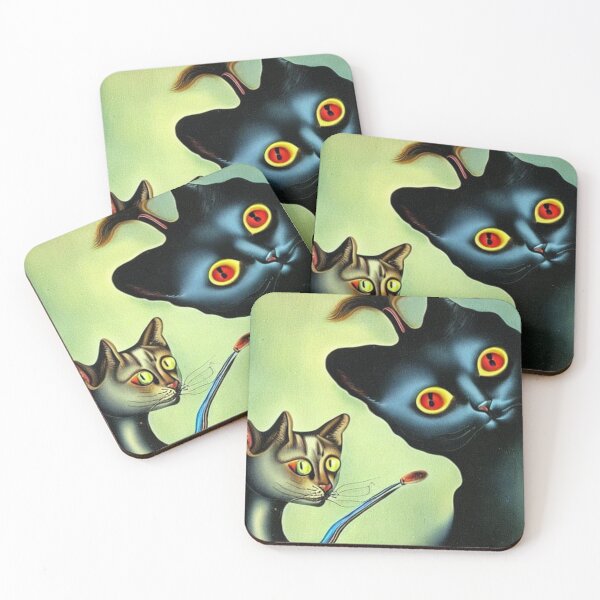 Item preview, surreal cats designed and sold by Natalia-Vlad.