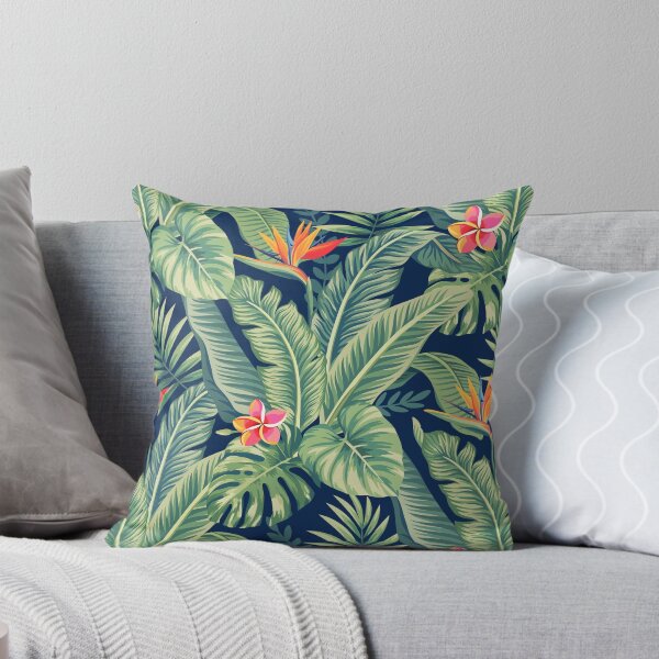 Item preview, Tropical Banana Monstera Palm Leaves & Flowers designed and sold by CatyArte.