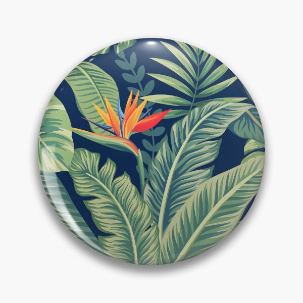 Item preview, Tropical Banana Monstera Palm Leaves & Flowers designed and sold by CatyArte.