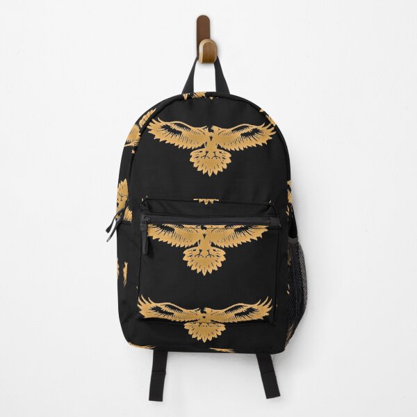 Item preview, Nordic Raven in Gold on black, wings outstretched, descending designed and sold by Vintage Hustle.