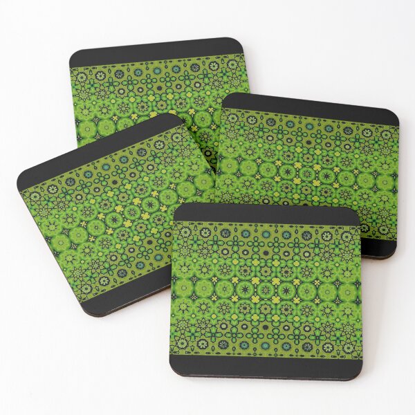 Item preview, Mossy Green Kaleidoscope Tiles designed and sold by DelynCreates.