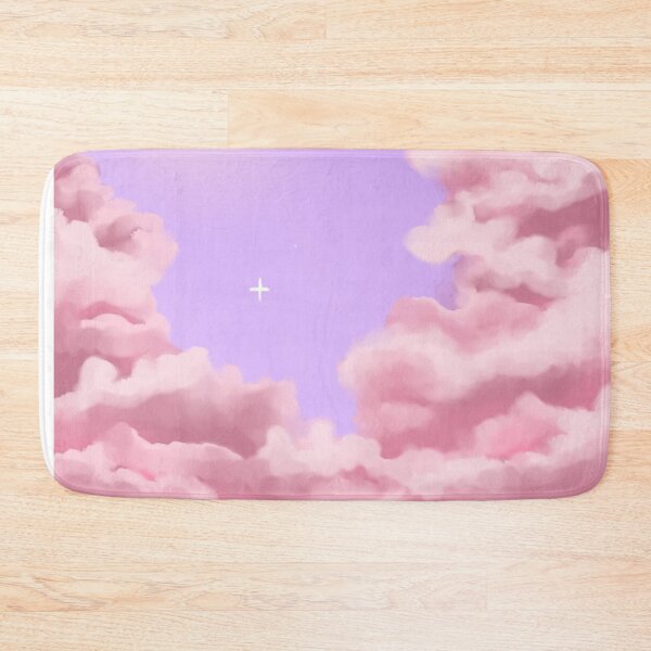 Item preview, Cloudy night sky with stars Aesthetic purple night sky with pink clouds designed and sold by ANU007.