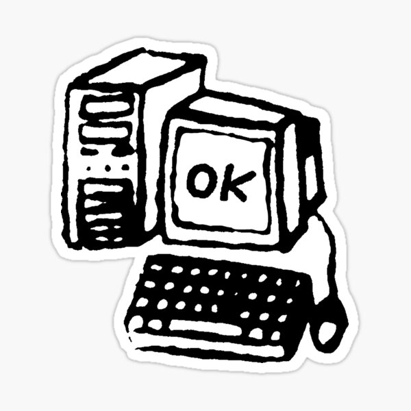 D'accord Ordinateur Sticker