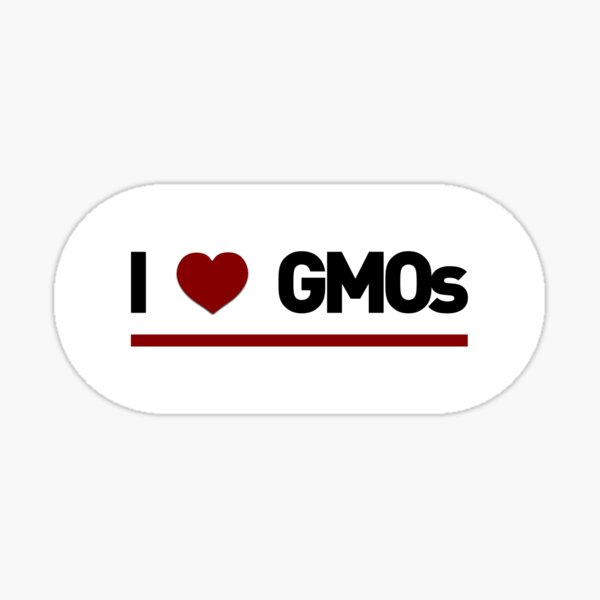 Item preview, I Love GMOs (White) designed and sold by Bold Bumpers.