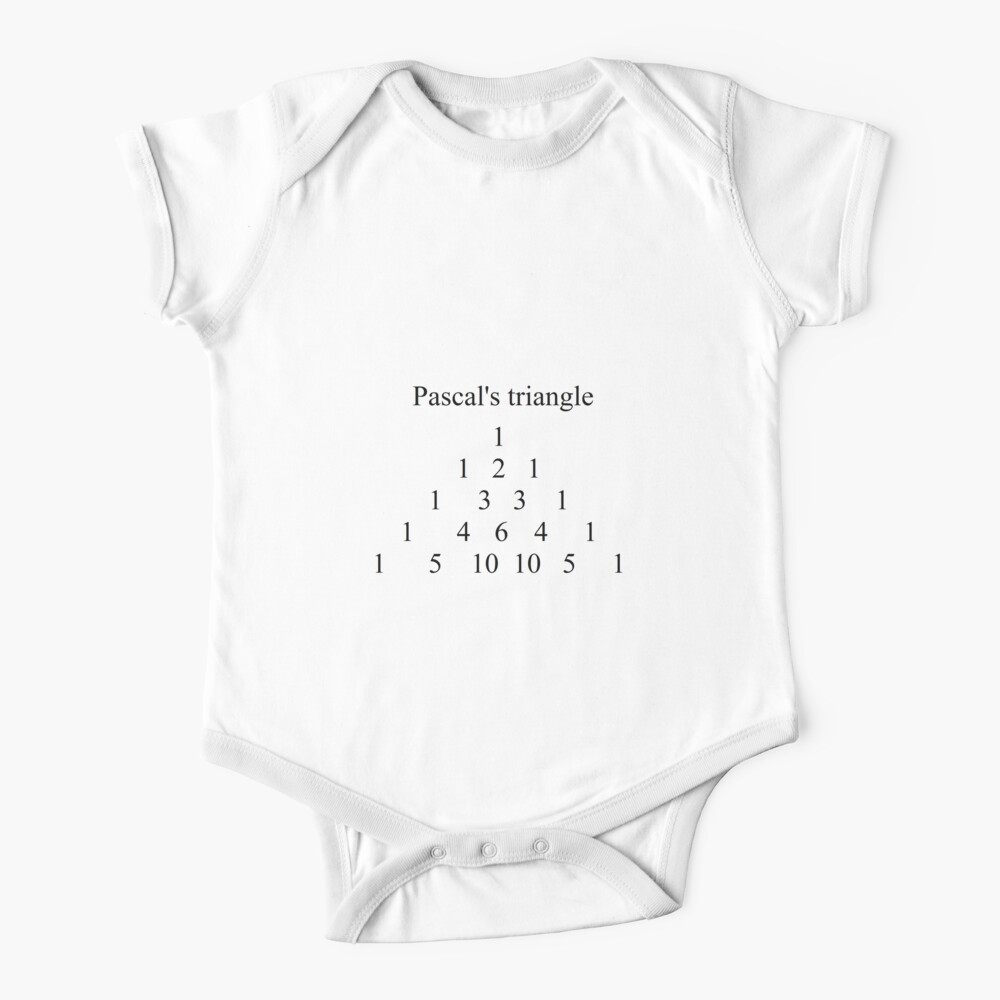 Pascals Triangle #PascalsTriangle Number Pattern #NumberPattern Baby One-Piece