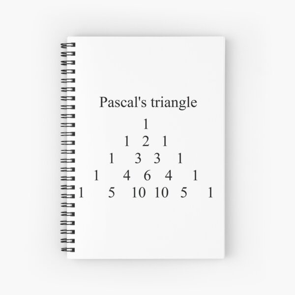 Pascals Triangle #PascalsTriangle Number Pattern #NumberPattern Spiral Notebook