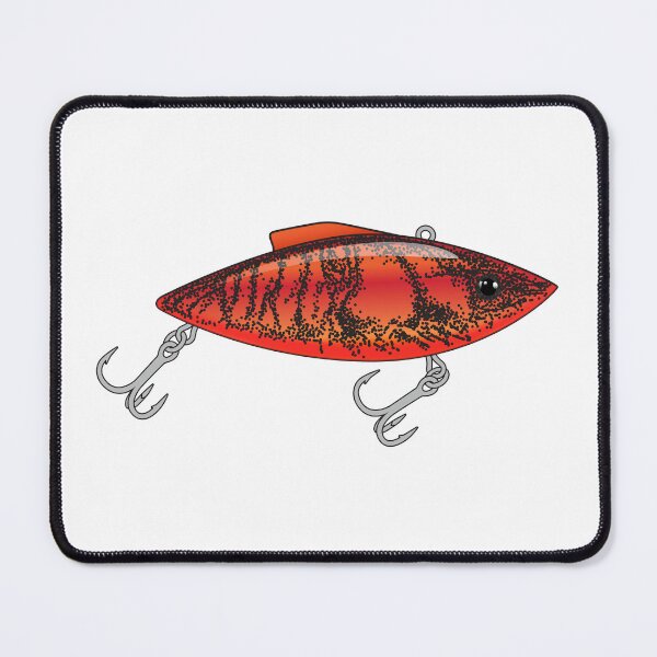 Item preview, Fishing Lure Lipless Crankbait in Red Crayfish Pattern Sticker designed and sold by BlueSkyTheory.