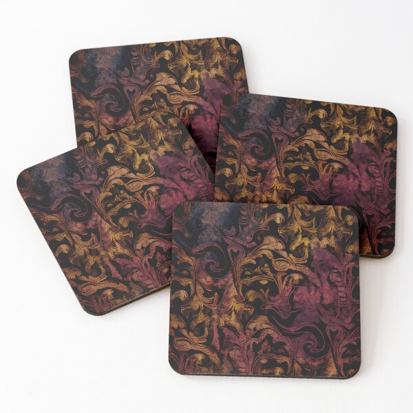 Item preview, Grunge pattern with some damask style decorations designed and sold by SamJanner.