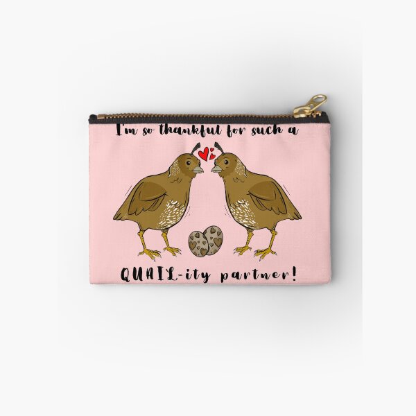 Item preview, I'm So Thankful for Such a Quail-ity Partner (Valentine's) designed and sold by KoalaAndTheBird.