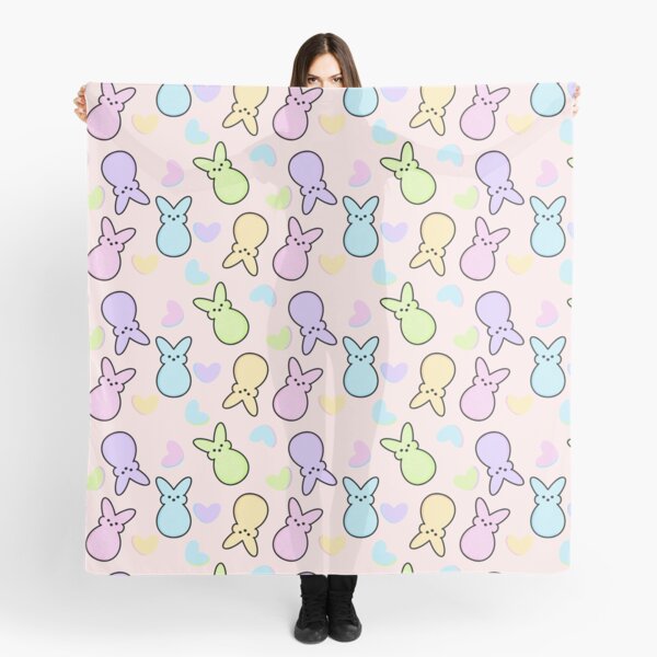 Item preview, Pastel pink peep pattern with hearts designed and sold by AlbionTradeCo.
