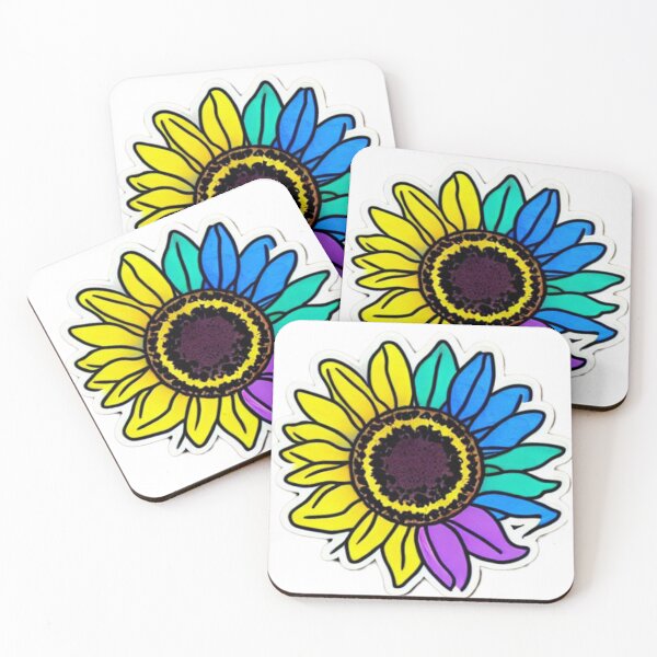 Item preview, Rainbow Sunflower Bud 01 designed and sold by CheeseBlueprint.