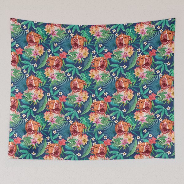 Item preview, Tropical Red Pit Bull Pitbull 2 designed and sold by lulupetart.
