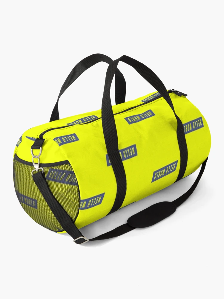 Thumbnail 2 of 3, Duffle Bag, Hello World-Python Code designed and sold by FridPix.